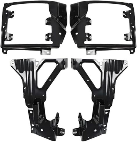 Left and Right Side Front Inner/Outer Bumper Brackets Compatible with 2016-2018 Silverado 1500 GM1063113 GM1062113 84029774 84029775 Bumper Bracket Set Black in Kuwait
