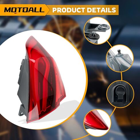 MOTOALL 63217369117 مصباح خلفي للجانب الأيسر الخلفي مصباح إيقاف الفرامل الخارجي مناسب لسيارات BMW 3 Series F30 F80 2016-2018 in Kuwait