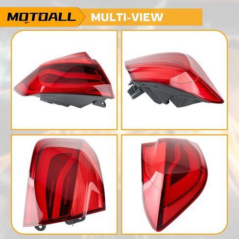 MOTOALL 63217369117 مصباح خلفي للجانب الأيسر الخلفي مصباح إيقاف الفرامل الخارجي مناسب لسيارات BMW 3 Series F30 F80 2016-2018 in Kuwait
