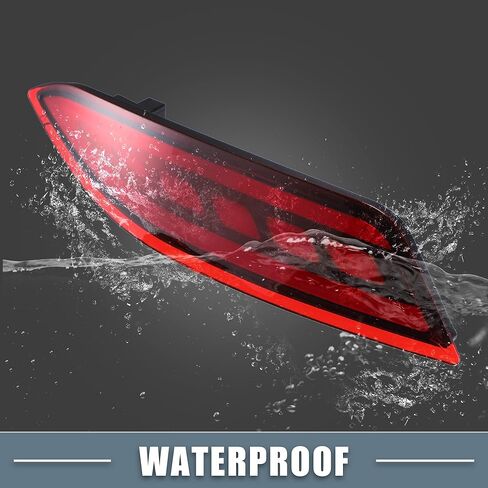 Rear Bumper Reflector LED Fog Brake Tail Turn Signal Light 33505T7SA01 33555T7SA01 Red Yellow for Honda HR-V 2015-2021 Red Lens (Set of 2) in Saudi Arabia