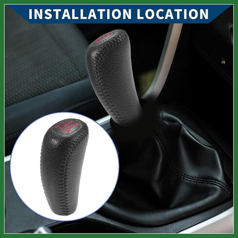 Motoforti 5 سرعات مقبض ناقل الحركة اليدوي لـ Acura Integra 1994-2001 / مقبض ذراع ناقل الحركة الأمامي للسيارات من البلاستيك المتين / 1 قطعة أسود أحمر طويل الأمد in Kuwait