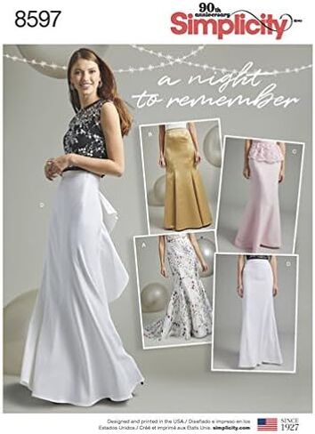 SIMPLICITY 8597 / D0862 Misses Size 8-16 Skirt (S) Sewing Pattern in Saudi Arabia