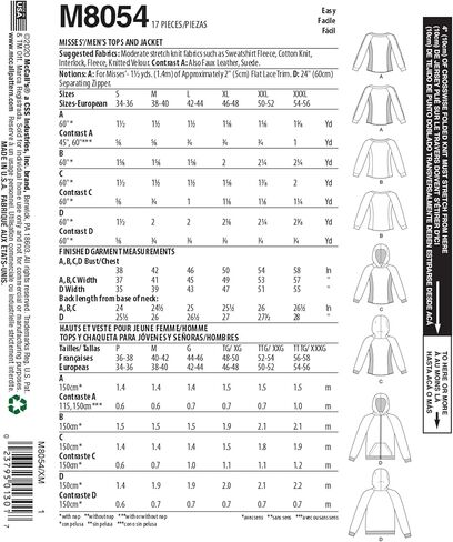 McCall Pattern M8054-XM S-M-L, Various in Saudi Arabia