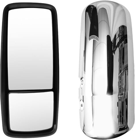 Chrome Power Heated Door Main Mirror For Kenworth T680 Side View Main Mirror for 2013-2020 Kenworth T680 T880 W990 Semi Trucks Accessories Driver Left Side in Saudi Arabia