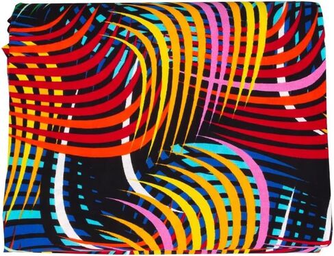 African Fabric 100% Cotton Ankara Wax Print Fabric 6 Yards Cloth for Party Dress in Saudi Arabia