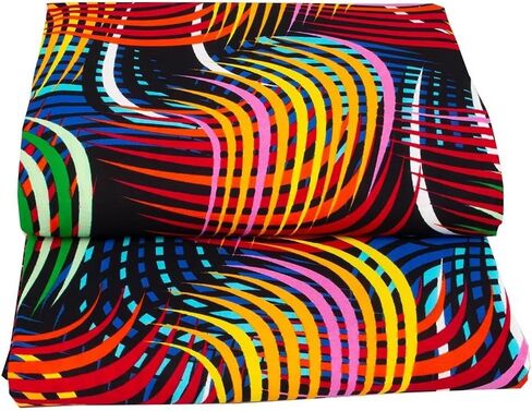 African Fabric 100% Cotton Ankara Wax Print Fabric 6 Yards Cloth for Party Dress in Saudi Arabia