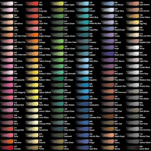 COLOUR BLOCK Soft Pastels for Artists - 144 Colors Square Chalk Pastels Set in Wooden Box - Vibrant Pigments Art Kit for Painting, Drawing, Sketching, Hobbyists. in Saudi Arabia