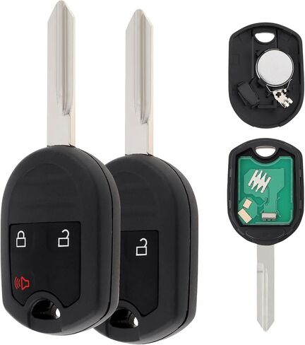 مفتاح السيارة فوب دخول بدون مفتاح عن بعد مناسب لـ CWTWB1U793 Ford F150 F250 F350 F450 Explorer Edge Escape Ranger Fusion Econoline Flex مع شريحة 4D63 80 بت، 315 ميجاهرتز 3 أزرار مفتاح فوب (2) in Kuwait