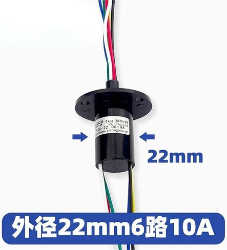 1pcs Diameter 22mm 10A 2/3/4/6/8 ChannelsRotate Dining Table Slip Ring Electric Collector Rings slip ring rotary joint(6 Channel 10A(22mm)) in Saudi Arabia
