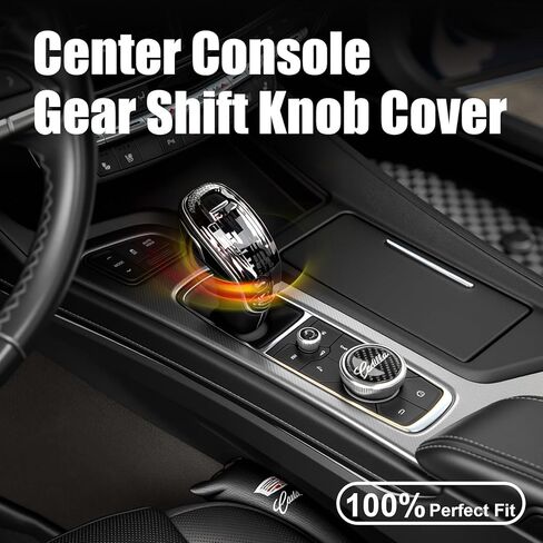 Crystal Gear Shift Knob Cover Trim for Cadillac XT4 XT5 XT6 CT5 CT6 2020-2024, for Cadillac Interior Decor Protective Accessory, 1:1 OEM Fit in Saudi Arabia