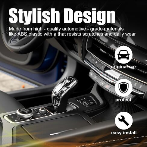 Crystal Gear Shift Knob Cover Trim for Cadillac XT4 XT5 XT6 CT5 CT6 2020-2024, for Cadillac Interior Decor Protective Accessory, 1:1 OEM Fit in Saudi Arabia