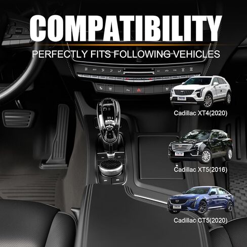 Crystal Gear Shift Knob Cover Trim for Cadillac XT4 XT5 XT6 CT5 CT6 2020-2024, for Cadillac Interior Decor Protective Accessory, 1:1 OEM Fit in Saudi Arabia