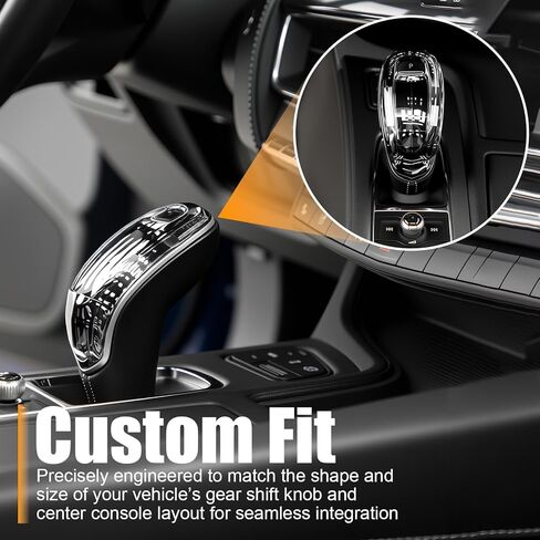 Crystal Gear Shift Knob Cover Trim for Cadillac XT4 XT5 XT6 CT5 CT6 2020-2024, for Cadillac Interior Decor Protective Accessory, 1:1 OEM Fit in Saudi Arabia