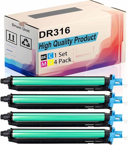 DR316 Drum Unit Compatible for Konica Minolta bizhub C250i 300i 360i C250i C300i C360i Printer |AAV70RD DR-316K AAV70TD| High Yield 100000 Pages (C/M/Y/K 1Set) in Saudi Arabia