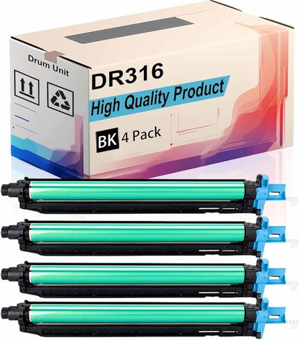 DR316 Drum Unit Compatible for Konica Minolta bizhub C250i 300i 360i C250i C300i C360i Printer |AAV70RD DR-316K AAV70TD| High Yield 100000 Pages (C/M/Y/K 1Set) in Saudi Arabia