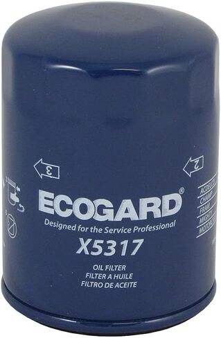 فلتر زيت المحرك الفاخر X5317 من ECOGARD للزيوت التقليدية يناسب جاكوار XK8 4.0L 1997-2002، XJ8 4.2L 2004-2009، XJ8 4.0L 1998-2003، XF 4.2L 2009-2010، S-Type 4.2L 2003-2008 in Kuwait
