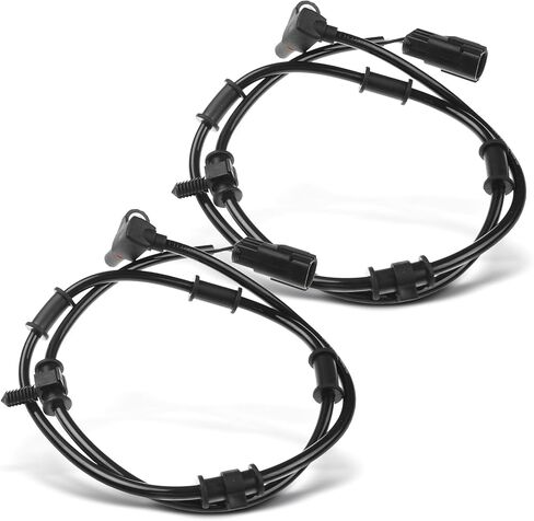 A-Premium ABS Wheel Speed Sensor Compatible with Dodge Models - Ram 2500, Ram 3500, 2003-2005, RWD - Front Driver and Passenger Side, Replace# 5093834AA 2-PC Set in Kuwait
