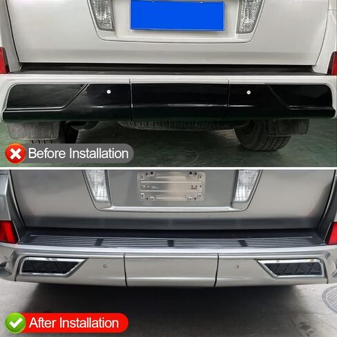 Rear Bumper Exhaust Cover Exterior Styling for Lexus LX570 2016-2022 2021 2020 2019 2018 LX 570 Upgrade Decoration Accessories in Saudi Arabia