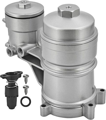 4C3Z-9C166-AA 6.0L Aluminum Oil & Fuel Filter Housing Assembly Compatible with Ford F-250 F-350 F-450 F-550 Super Duty 2005-2007, Fits for ford Excursion 2004-2005 Replace# 4C3Z9C166AA in Saudi Arabia