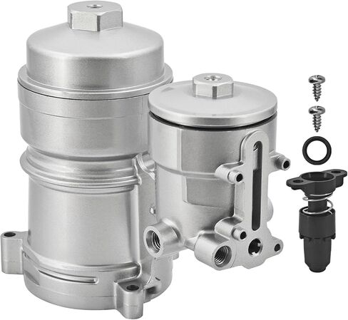 4C3Z-9C166-AA 6.0L Aluminum Oil & Fuel Filter Housing Assembly Compatible with Ford F-250 F-350 F-450 F-550 Super Duty 2005-2007, Fits for ford Excursion 2004-2005 Replace# 4C3Z9C166AA in Saudi Arabia