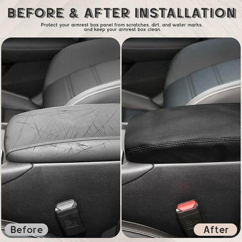 ramuel Compatible with Center Console Armrest Cover Pad PU Leather Arm Rest Covers Mat Middle Console Cover Lid Protector Pad for Nissan Sentra 2020-2025 Black in Saudi Arabia
