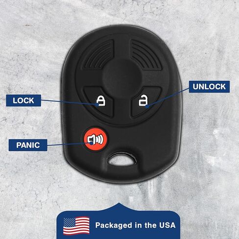 KeyGuardz Keyless Remote Car Key Fob Outer Shell Cover Soft Rubber Case for Ford F-150 Ranger Edge Escape Lincoln in Saudi Arabia
