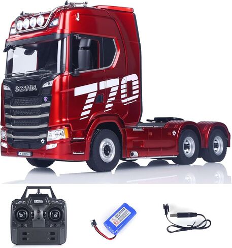 TOUCAN RC HOBBY US in Stock 770S Plastic 1/18 RC Tractor Truck Finished Model RTR Battery Radio 19CH Light Sound Effects Remote Control Lorry Car Hooby Grade Model for Age 14+ in Saudi Arabia
