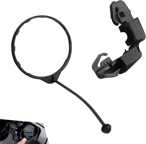 2 PCS Fuel Filler Cap Clip, Oil Gas Cap Tether, Fuel Tank Cap Strap Holder Replace #17670-SJA-013 91594-SNA-A01, Compatible with Honda Accord Civic CRV CR-V Odyssey Acura (Black) in Saudi Arabia