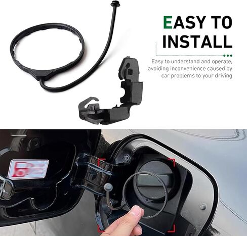 2 PCS Fuel Filler Cap Clip, Oil Gas Cap Tether, Fuel Tank Cap Strap Holder Replace #17670-SJA-013 91594-SNA-A01, Compatible with Honda Accord Civic CRV CR-V Odyssey Acura (Black) in Saudi Arabia