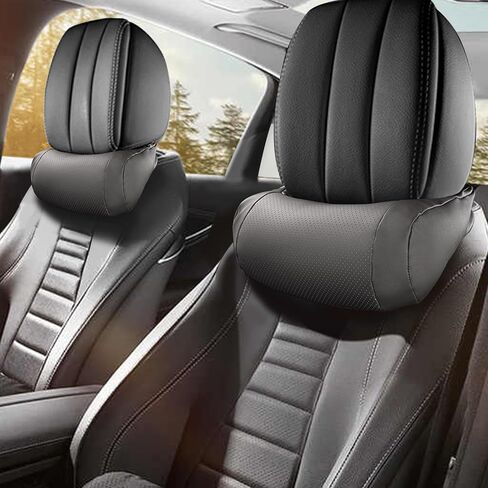 1 Pack Nappa Leather Neck Headrest for Mercedes Benz A-Class C-Class CLA CLS AMG GLC GLE GLS Car Neck Pillow Accessories Interior in Saudi Arabia