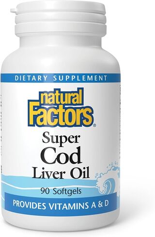Natural Factors Cod Liver Oil, 90 Capsules in Saudi Arabia