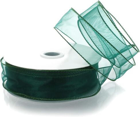1.5" Wired Sheer Organza Ribbon Purple 10 Yards in Saudi Arabia
