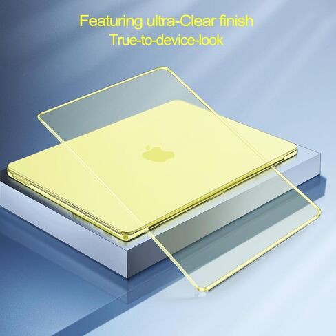 حافظة MOSISO متوافقة مع حافظة MacBook Neo مقاس 13 بوصة إصدار 2026 موديل A3404 مع شريحة A18 Pro، حافظة حماية نحيفة للغاية من الكريستال وغطاء لوحة مفاتيح وواقي شاشة، حمضيات in Kuwait