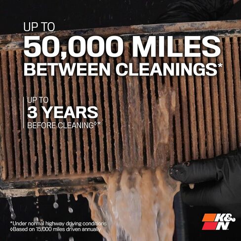 K&N Performance Diesel Dryflow Lifetime Engine Air Filter: Increase Power: Premium, Washable: Compatible with 2020-2025 Chervolet/GMC: Silverado 2500 & 3500, Sierra 2500 & 3500, 33-5098HBK in Saudi Arabia