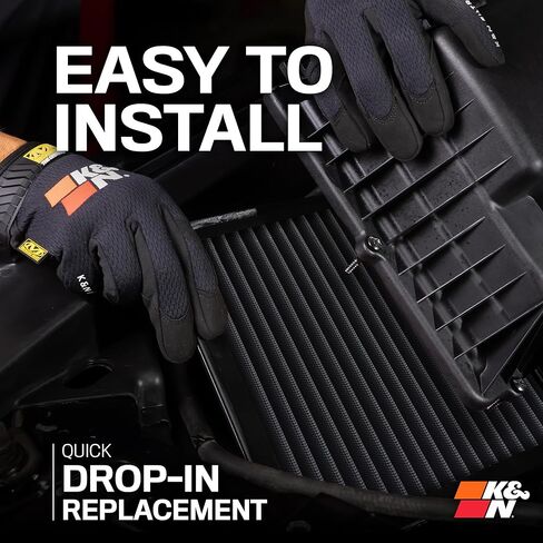 K&N Performance Diesel Dryflow Lifetime Engine Air Filter: Increase Power: Premium, Washable: Compatible with 2020-2025 Chervolet/GMC: Silverado 2500 & 3500, Sierra 2500 & 3500, 33-5098HBK in Saudi Arabia