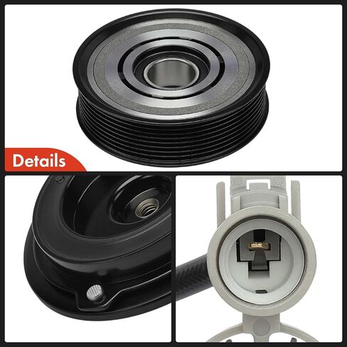 مجموعة قابض ضاغط مكيف الهواء A-Premium متوافقة مع Toyota Sequoia 2008-2022، Land Cruiser 2008-2011، Land Cruiser 2013-2021 وLexus GX460 2010-2023، LX570 2008-2011، LX570 2013-2021 in Kuwait
