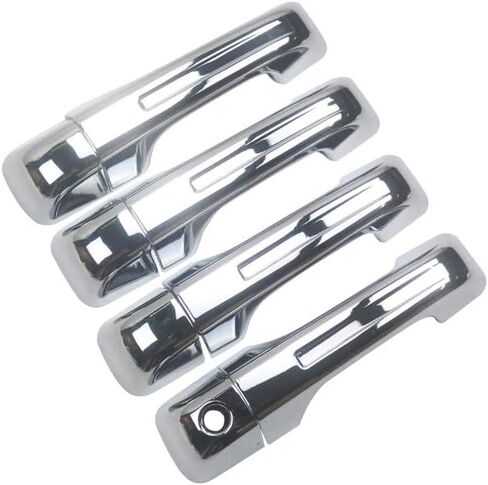Door Handle Covers for Dodge Ram 1500 2019-2023 2024 2025 2026 Chrome ABS Accessoies Trim (No Smart Key Holes) -4PCS in Saudi Arabia
