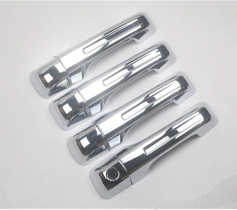 Door Handle Covers for Dodge Ram 1500 2019-2023 2024 2025 2026 Chrome ABS Accessoies Trim (No Smart Key Holes) -4PCS in Saudi Arabia