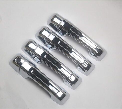 Door Handle Covers for Dodge Ram 1500 2019-2023 2024 2025 2026 Chrome ABS Accessoies Trim (No Smart Key Holes) -4PCS in Saudi Arabia