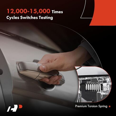 A-Premium - مقبض باب خارجي من جانب الراكب الأيمن بلمسة نهائية من الكروم - متوافق مع 2012 2013 2014 2015 2016 2017 2018 2019 Fiat 500 in Kuwait