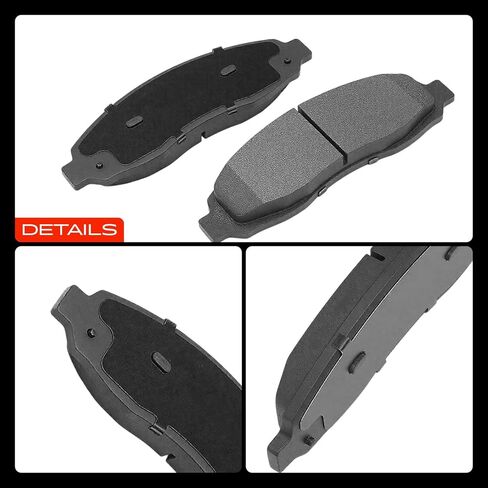 A-Premium Front and Rear Ceramic Brake Pads Set Compatible with Dodge Models - Dakota 2003-2004, with Hardware, 8-Pack in Kuwait