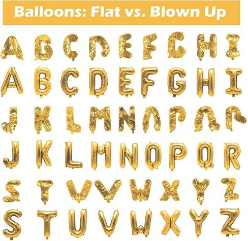 98 Pcs Gold Letter Balloons, Custom 3 Set A-Z Set for Personalizing Names & Phrases Party Supplies Banners - with 1 Set AEOLMPRST 20Pcs for Wedding/Birthdays/Annivs/Grads Party Banner Custom Phrase in Saudi Arabia