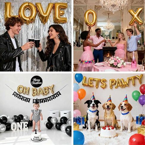 98 Pcs Gold Letter Balloons, Custom 3 Set A-Z Set for Personalizing Names & Phrases Party Supplies Banners - with 1 Set AEOLMPRST 20Pcs for Wedding/Birthdays/Annivs/Grads Party Banner Custom Phrase in Saudi Arabia
