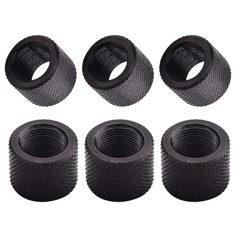 6 Pack 1/2 x 28 Steel Thread Protector for .22LR .223 5.56,Cerakoted Finish in Saudi Arabia