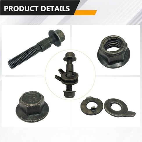 81260 2PCS 14mm Adjustable Camber Correction Alignment Bolt Kit, Compatible with Buick, Chevrolet, Dodge, Ford, Honda, Jeep, Nissan Front Wheel Cam Tool Bolts (14mm) in Saudi Arabia
