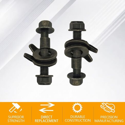 81260 2PCS 14mm Adjustable Camber Correction Alignment Bolt Kit, Compatible with Buick, Chevrolet, Dodge, Ford, Honda, Jeep, Nissan Front Wheel Cam Tool Bolts (14mm) in Saudi Arabia