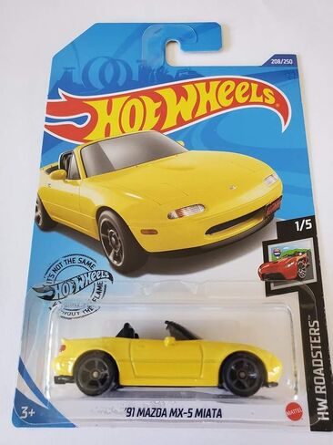 هوت ويلز 2020 Hw Roadsters '91 مازدا MX-5 مياتا، أصفر 208/250 in Kuwait