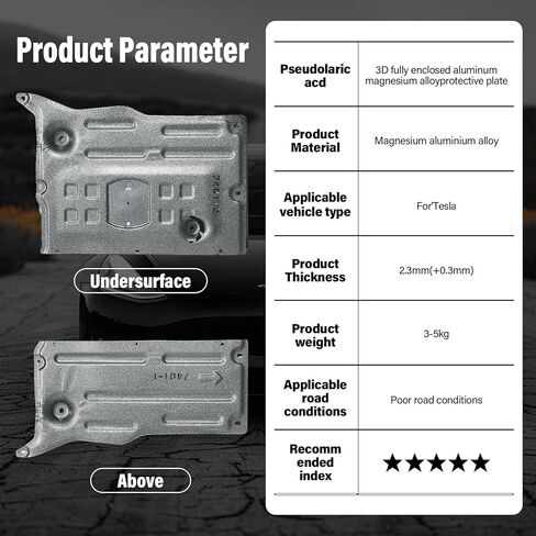 Aluminum Front Skid Plate Fits for Tesla Model 3 2019-2025 & Model Y 2021-2025 for Tesla Model 3 Accessories&Tesla Model y Accessories Under Engine Guard Splash Shield Cover,2-Piece in Saudi Arabia