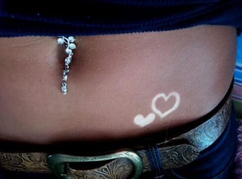 3-Way Heart Tanning Stickers 50 Count in Kuwait