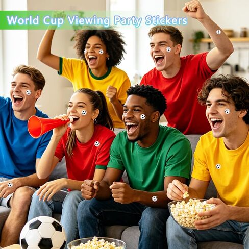 600 Pcs World Cup Soccer Stickers, Waterproof Vinyl Sports Decals for Laptop Water Bottle Helmet Scrapbook, Kids Reward Stickers Boys Girls Sports Party Favor Decorations in Saudi Arabia